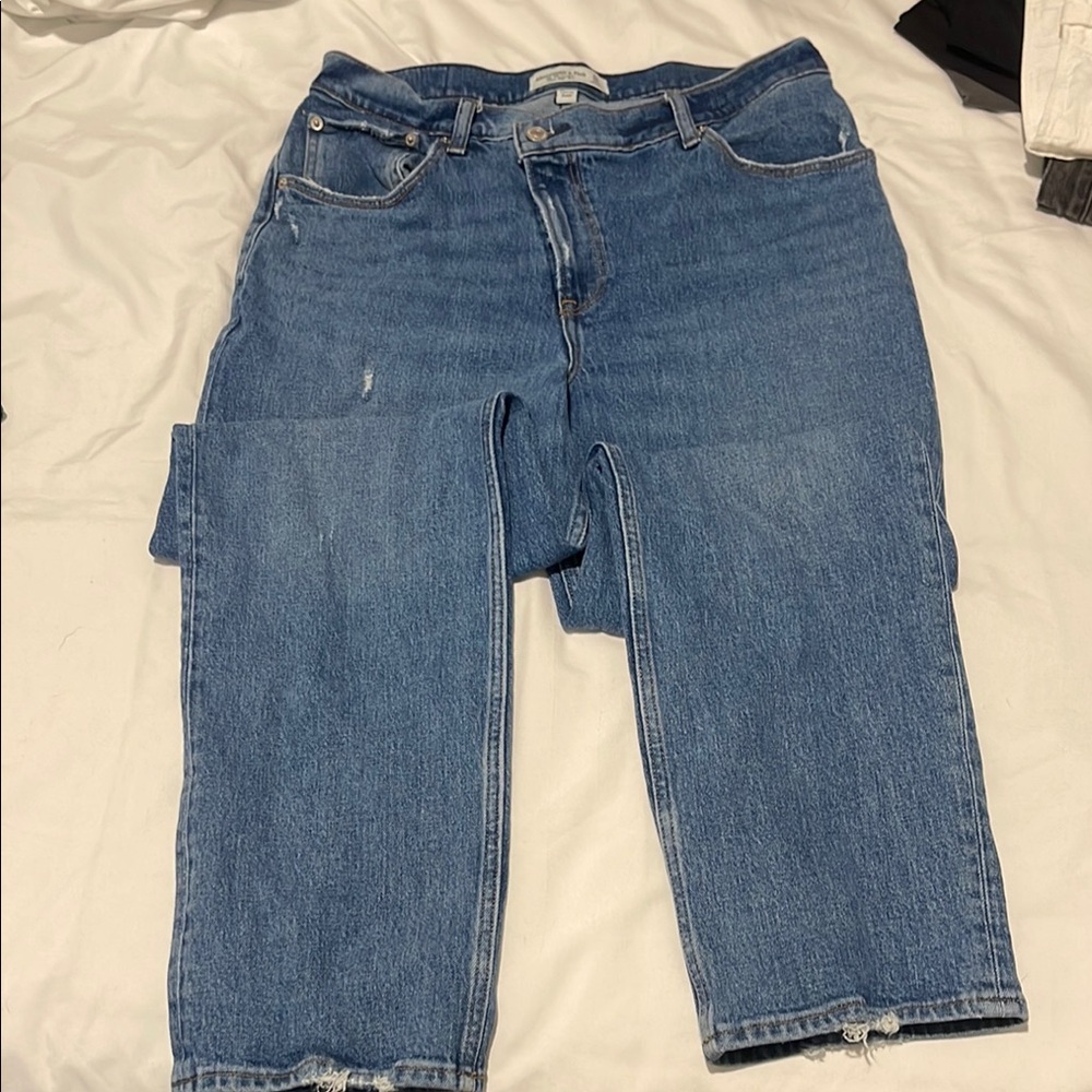Abercrombie & Fitch 90s Straight Ultra High Rise Jeans, size 12 short curve love